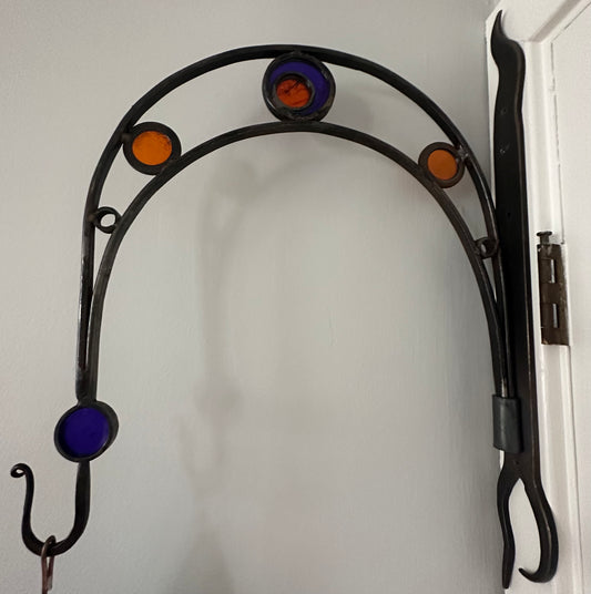 Hooked on you steel and resin hand forged arch hook